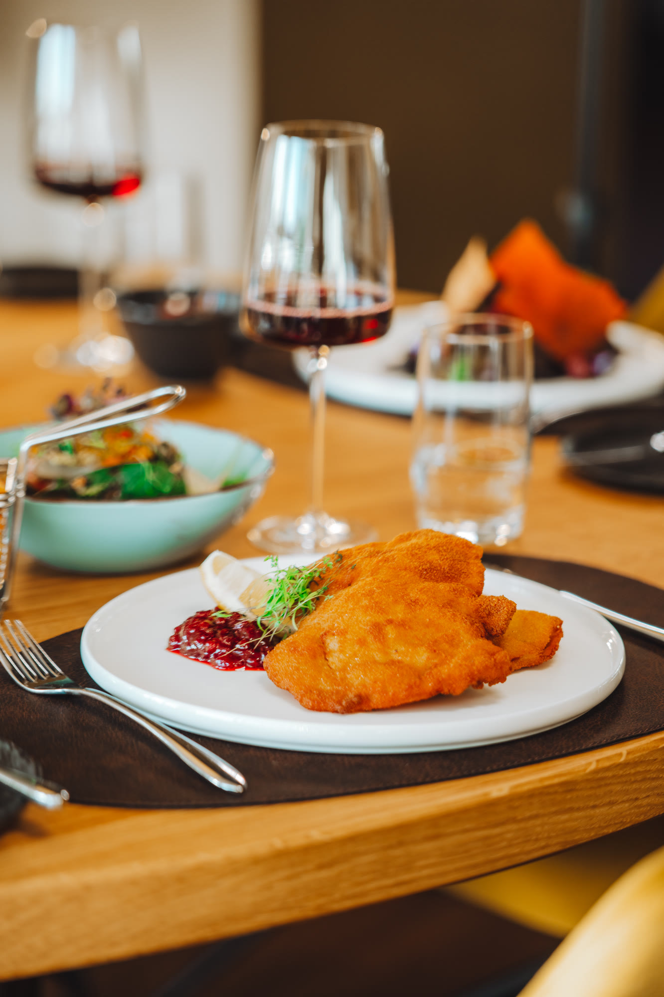 Schnitzel im Restaurant Wetzlarer Hof