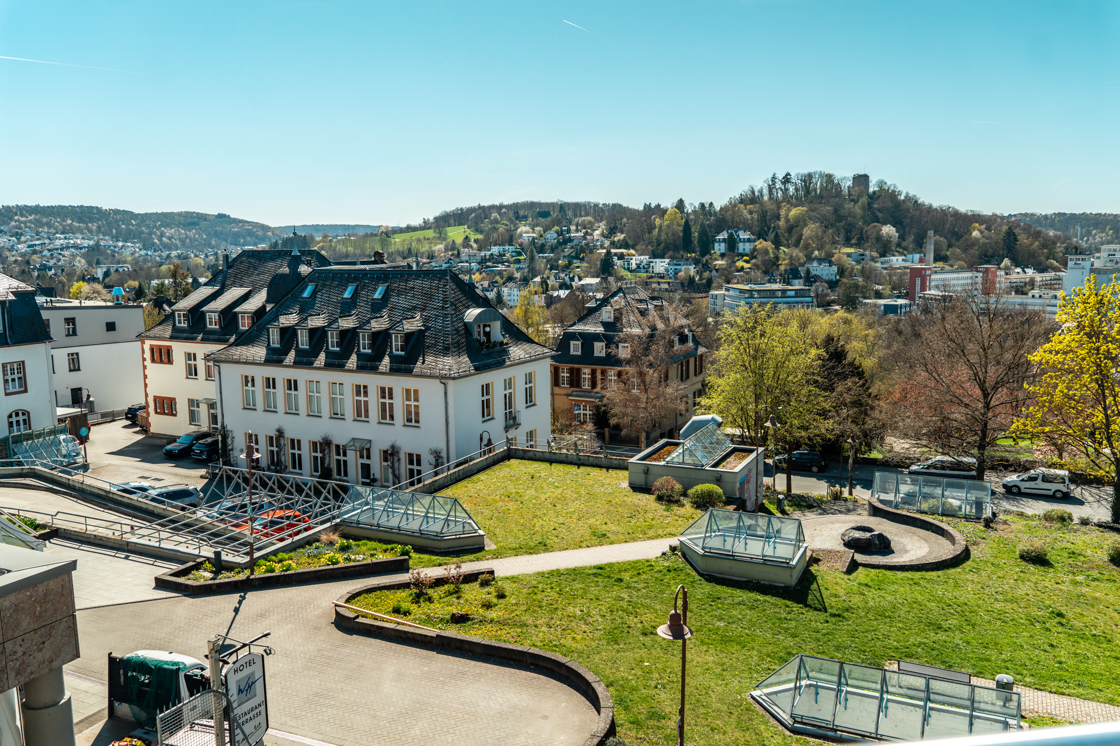Blick auf die alte Stadtmauer von Wetzlar